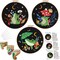 3 Sets Frog Embroidery Kits for Beginners,Cross Stitch Kit for Adults,Crewel Starters Needlepoint with Embroidery Hoop,Threads and Instruction